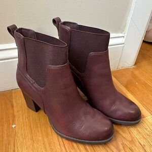 Burgundy Booties